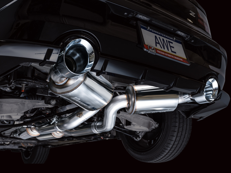 Nissan Z Performance Exhaust - AWE Tuning - Touring Edition, Dual Exit, Cat Back - Chrome Silver - `23-`27